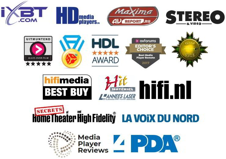 Zappiti player 4K HDR Award